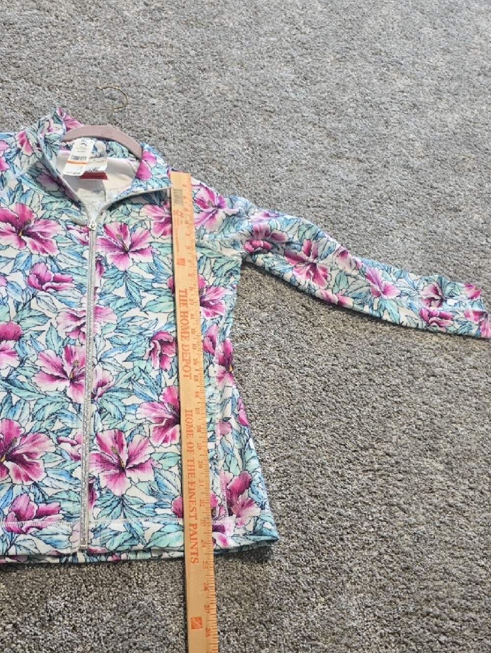 Tommy Bahama Pink & Aqua Floral Zip Jacket Small Nwt - Picture 3 of 7